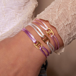 Armband connected Gold/lila Armband connected Gold/lila