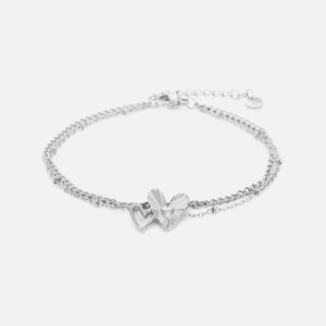 Armband doppeltem Herz Silber Armband doppeltem Herz Silber