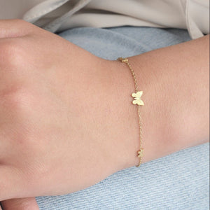Armband drei Schmetterlingen Gold Armband drei Schmetterlingen Gold
