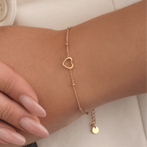 Armband einfaches Herz Gold Armband einfaches Herz Gold