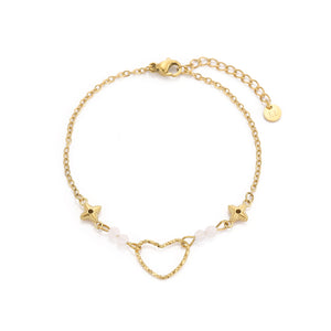 Armband Herz Stern Gold Armband Herz Stern Gold