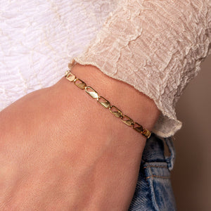 Armband klassischer Gliederstruktur Gold Armband klassischer Gliederstruktur Gold