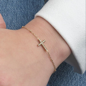 Armband Kreuz Strass Gold Armband Kreuz Strass Gold