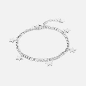 Armband mit fünf Sternen Silber Armband mit fünf Sternen Silber