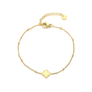Armband mit Kleeblatt Gold Armband mit Kleeblatt Gold