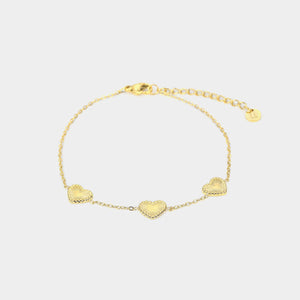 Armband Muster Herzchen Gold Armband Muster Herzchen Gold