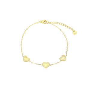 Armband Muster Herzchen Gold Armband Muster Herzchen Gold