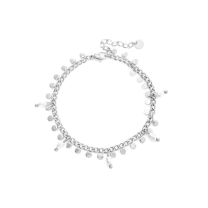 Armband Perle Münzen Silber Armband Perle Münzen Silber