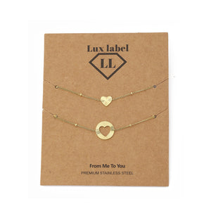 Armband-Set Double Love Gold Armband-Set Double Love Gold