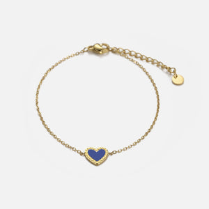 Armband Single Herz Blau Armband Single Herz Blau