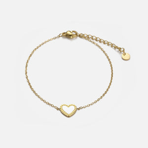 Armband Single Herz Weiß Armband Single Herz Weiß