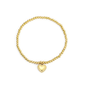 Armband stretch fancy herz Gold Armband stretch fancy herz Gold