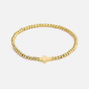 Armband Stretch Kreuz Gold Armband Stretch Kreuz Gold