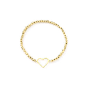 Armband Stretch offenes Herz Gold Armband Stretch offenes Herz Gold