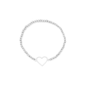 Armband Stretch offenes Herz Silber Armband Stretch offenes Herz Silber