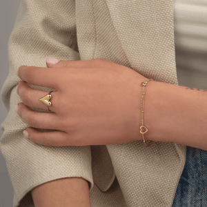 Armband Valentins Herz Gold Armband Valentins Herz Gold