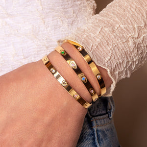 Bangle mit Auge Gold Bangle mit Auge Gold