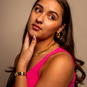 Bangle mit Strass Gold Bangle mit Strass Gold