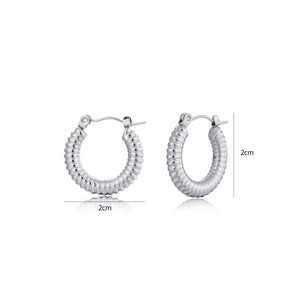 Basic Bali Ohrringe Silber Basic Bali Ohrringe Silber