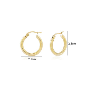 Basic Creolen 2cm Gold Basic Creolen 2cm Gold