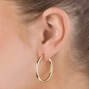 Basic Creolen 3cm Gold Basic Creolen 3cm Gold