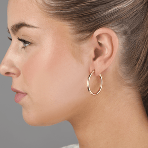 Basic Creolen 3cm Gold Basic Creolen 3cm Gold