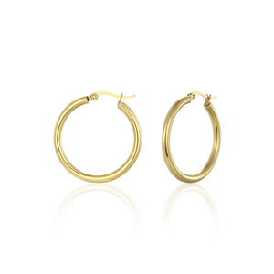 Basic Creolen 3cm Gold Basic Creolen 3cm Gold