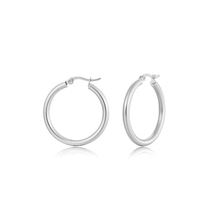 Basic Creolen 3cm Silber Basic Creolen 3cm Silber