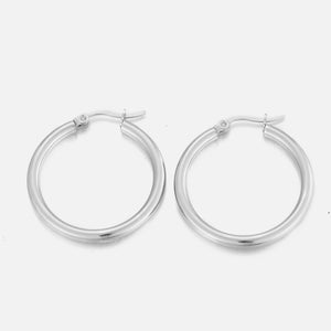 Basic Creolen 5cm Silber Basic Creolen 5cm Silber