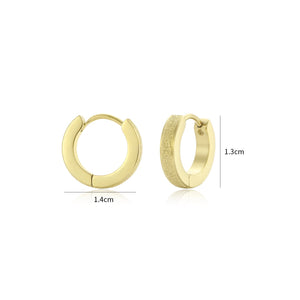 Basic Creolen mit Strass Gold Basic Creolen mit Strass Gold