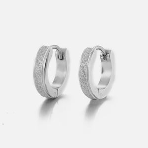 Basic Creolen mit Strass Silber Basic Creolen mit Strass Silber