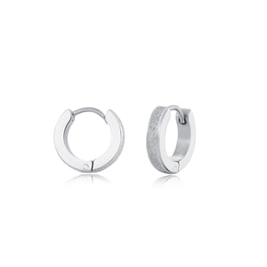 Basic Creolen mit Strass Silber Basic Creolen mit Strass Silber