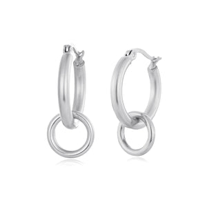 Basic Doppelte Ohrringe Silber Basic Doppelte Ohrringe Silber