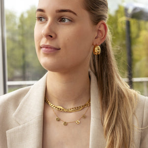 Basic Glieder Halskette 6mm Gold Basic Glieder Halskette 6mm Gold