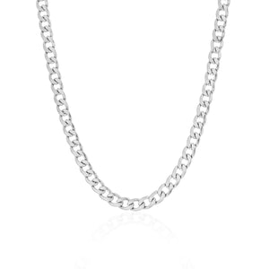 Basic Glieder Halskette 6mm Silber Basic Glieder Halskette 6mm Silber