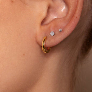 Basic Ohrringe 13mm Gold Basic Ohrringe 13mm Gold