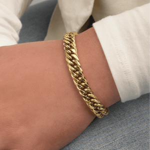 Chunky Armband 9 mm Gold Chunky Armband 9 mm Gold