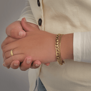 Chunky Doppelarmband Gold Chunky Doppelarmband Gold