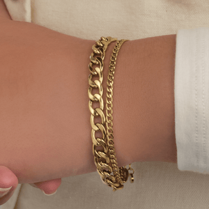 Chunky Doppelarmband Gold Chunky Doppelarmband Gold