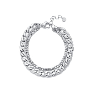 Chunky Doppelarmband Silber Chunky Doppelarmband Silber