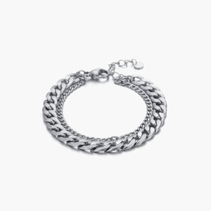 Chunky Doppelarmband Silber Chunky Doppelarmband Silber