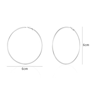 Creolen 6cm Silber Creolen 6cm Silber