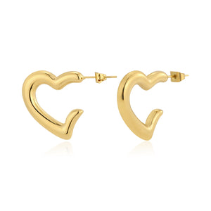 Creolen in Herzform Gold Creolen in Herzform Gold