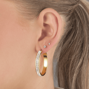 Creolen Strass Gold groß Creolen Strass Gold groß