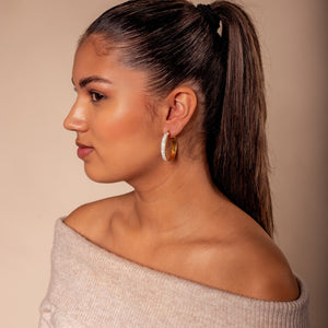 Creolen Strass Gold groß Creolen Strass Gold groß