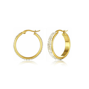 Creolen Strass Gold Creolen Strass Gold