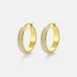 Creolen Strass Gold Creolen Strass Gold