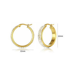 Creolen Strass Gold Creolen Strass Gold