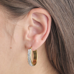 Creolen Strass Gold Creolen Strass Gold