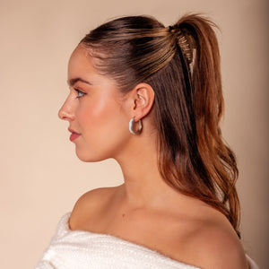 Creolen Strass Silber Creolen Strass Silber